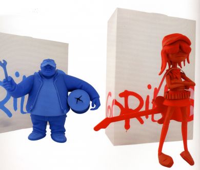THE GORILLAZ FIGURES AND PACKAGING- image