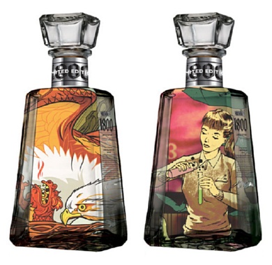 1800 TEQUILA ART BOTTLE- image